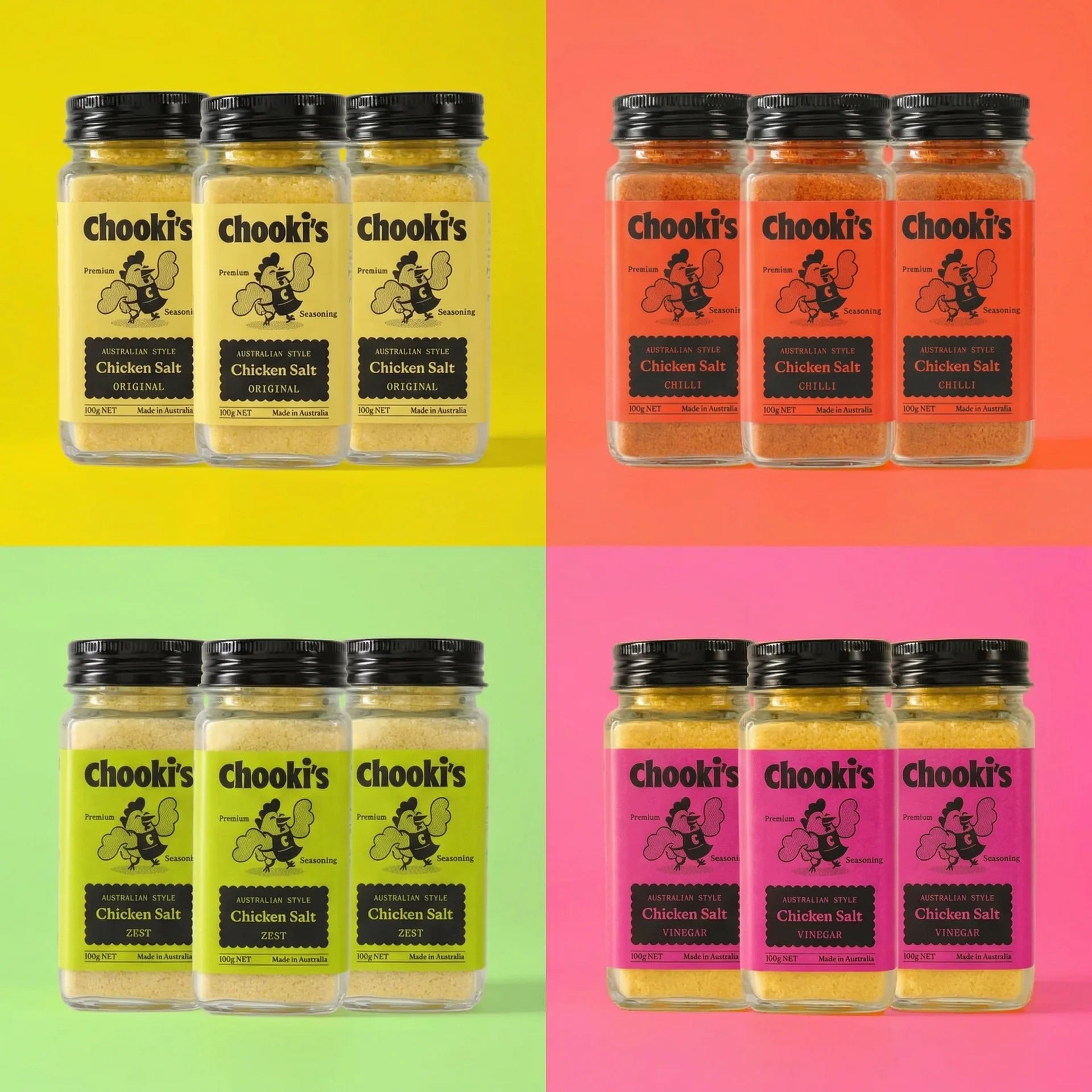 Chooki's International Chicken Salt Collection — Ships Worldwide